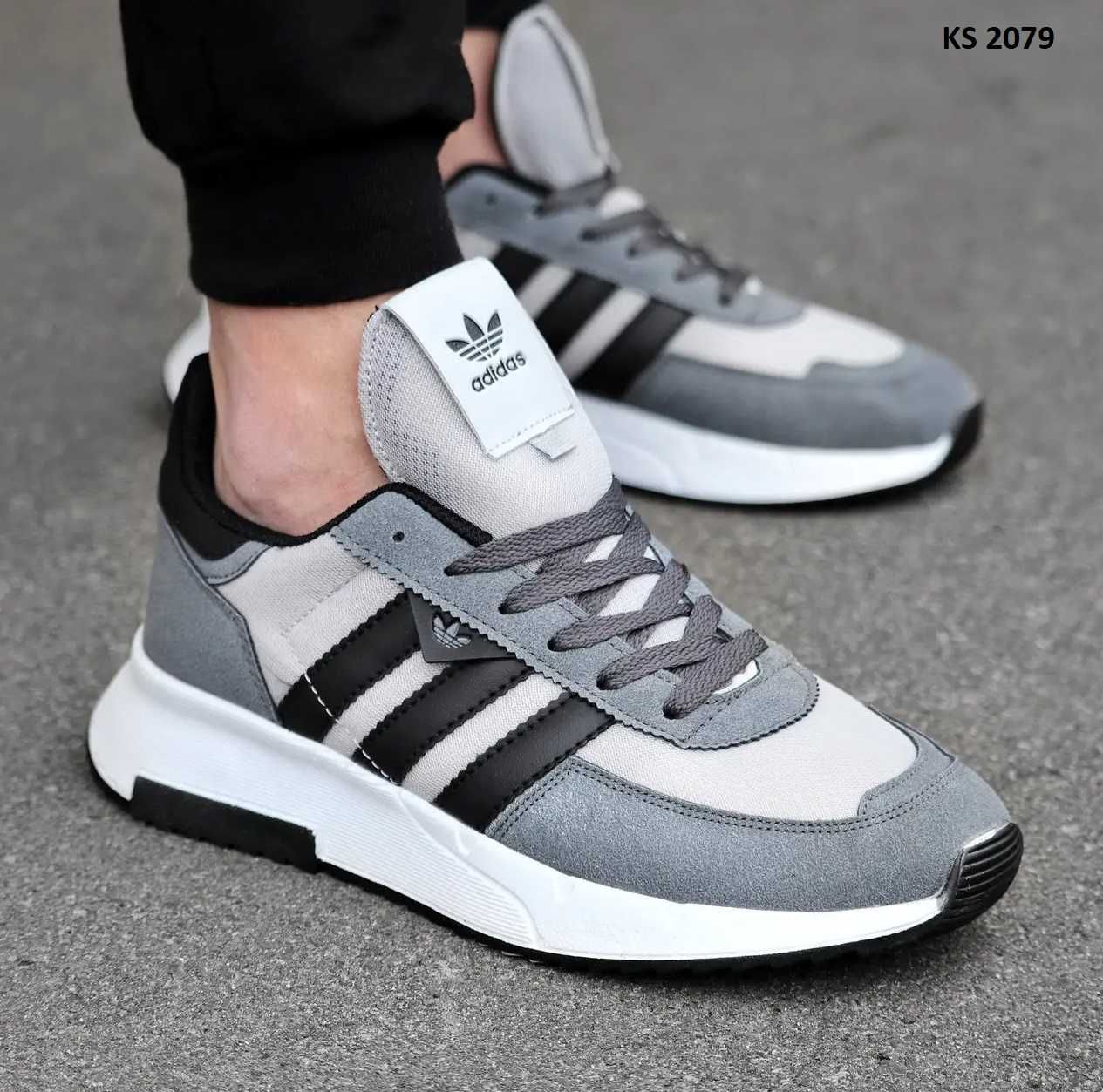 Кросівки Adidas Dark Gray with White. Арт: KS 2079