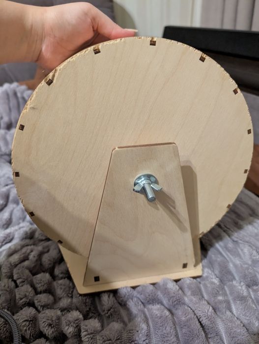 Колесо деревянное для хомяка на подшипниках