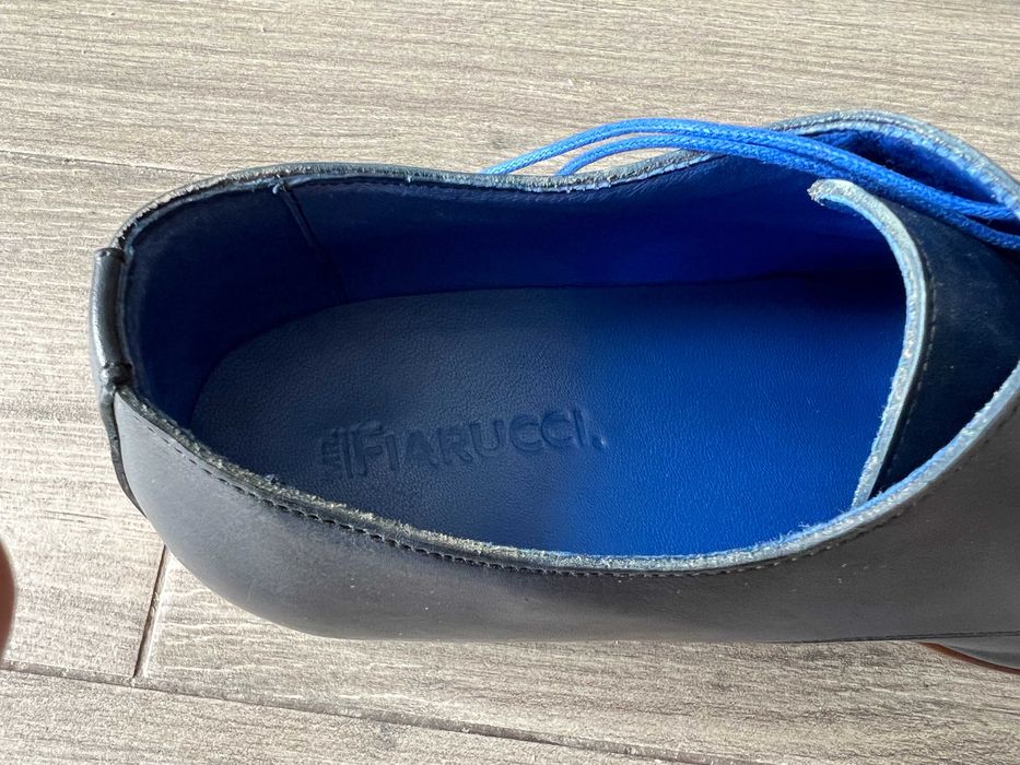 Нові Mr Fiarucci 44 Іспанія Броги Сині Шкіряні Оксфорди Чоловічі Туфлі