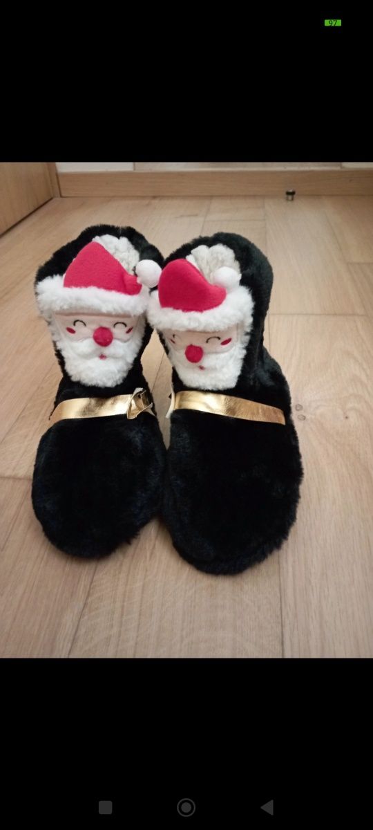 Pantufas de pai Natal