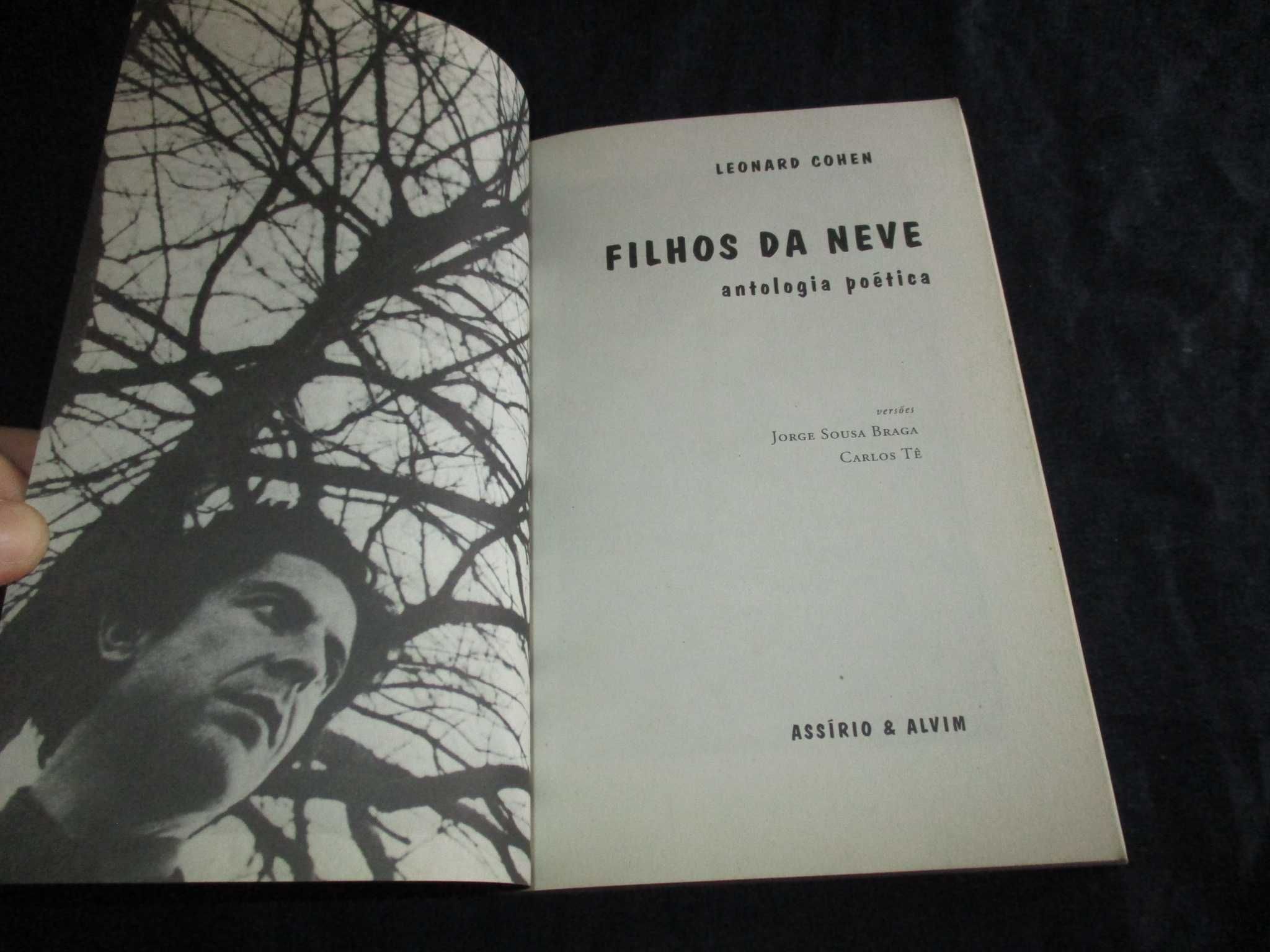 Livro Filhos da Neve Leonard Cohen Antologia