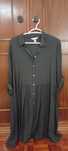 Vestido midi preto H&M