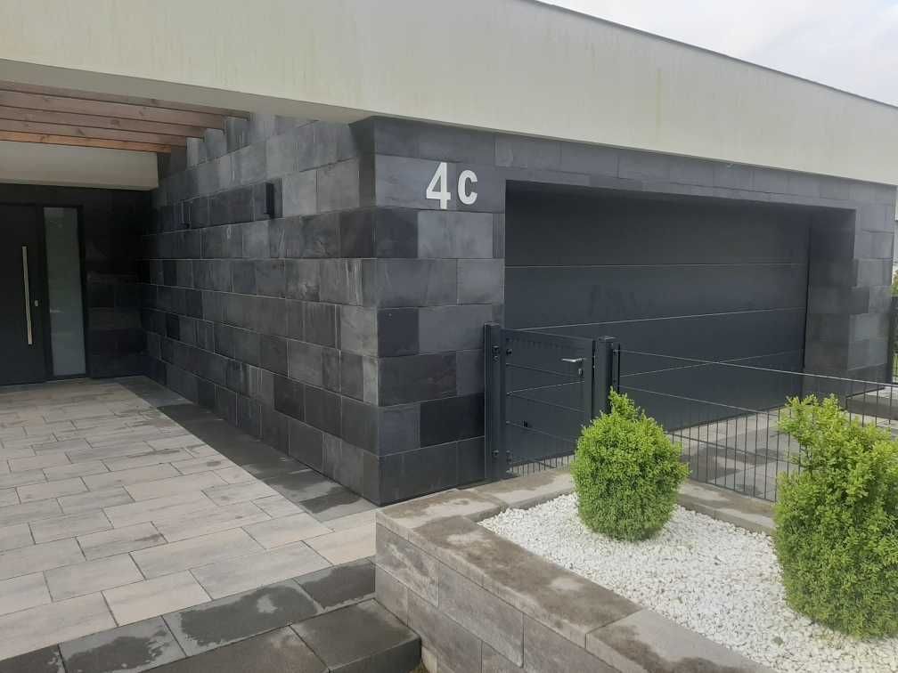 Kamień Dekoracyjny Naturalny Łupek Elewacyjny 30x10 Black Slate