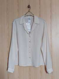 Шелковая блуза молочного цвета laura ashley
