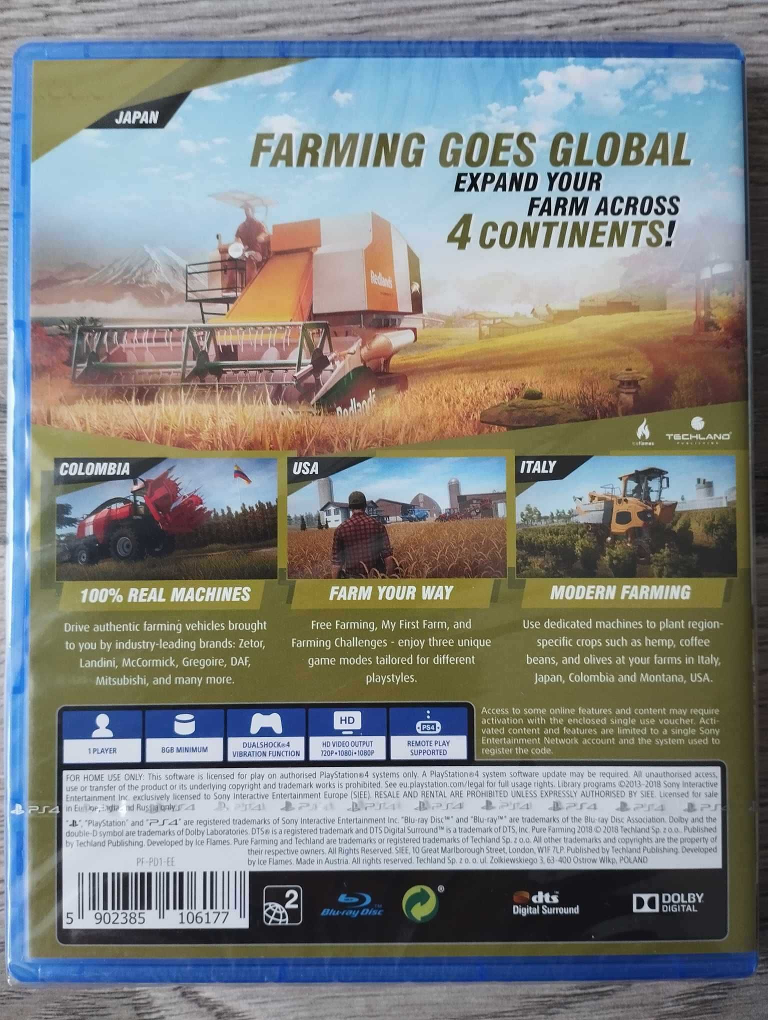 Nowa Gra Pure Farming 2018 Polska Wersja PS4/PS5 Playstation