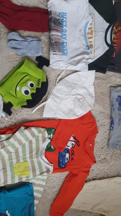 Paczka ciuszków dla chłopca w rozmiarze 74/80/86 cm