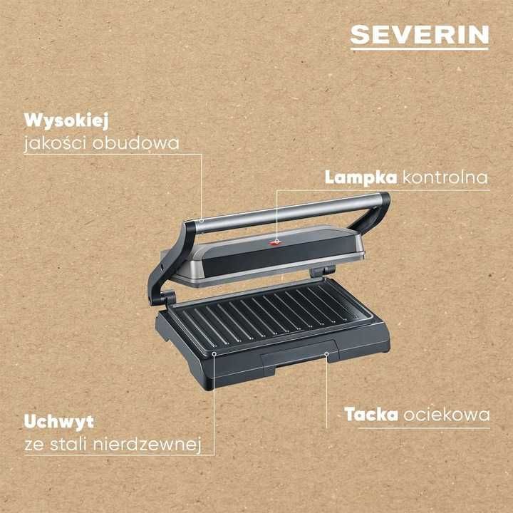 Grill Kontaktowy Severin KG2394 Czarny 800W