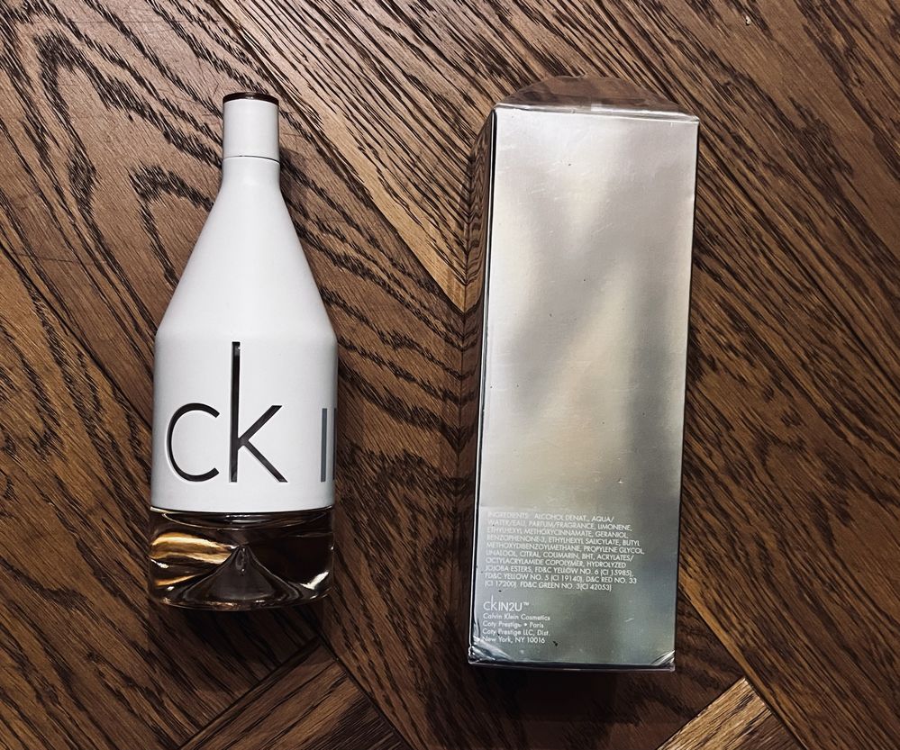 Pusty flakon Calvin Klein IN2U z pudełkiem, 150ml