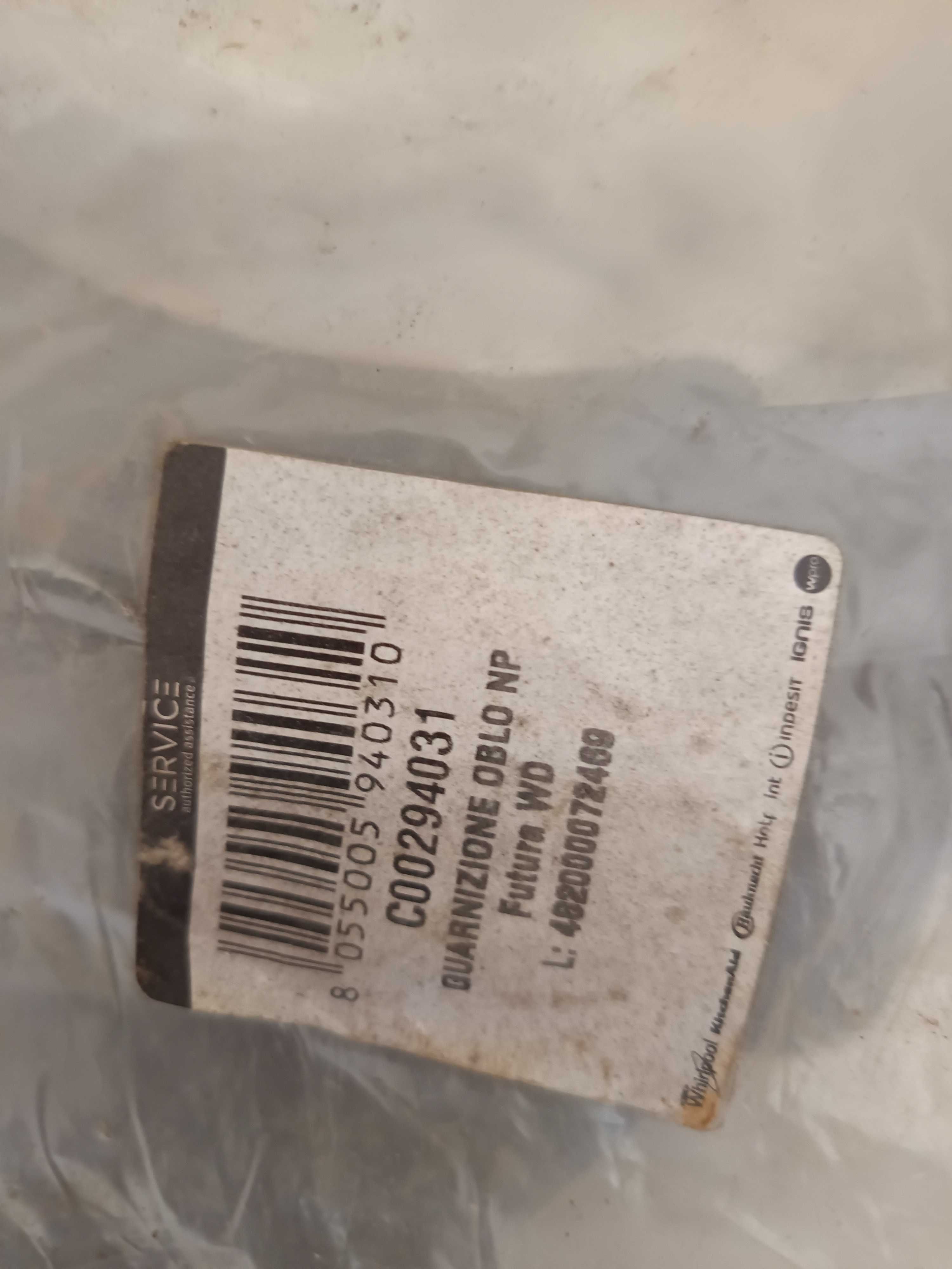 Óculo de borracha máquina de lavar roupa Ariston nova