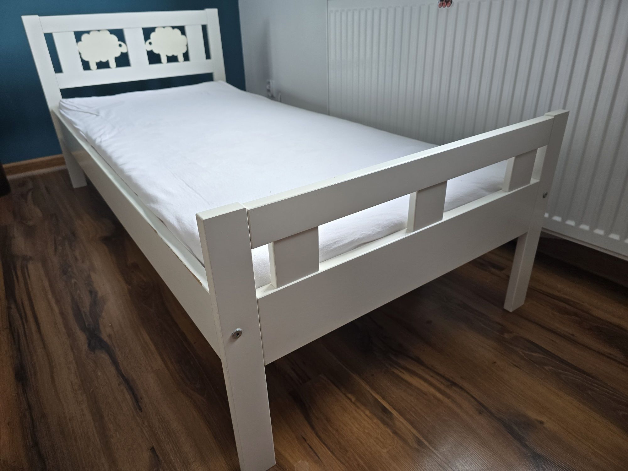 Łóżko ikea krittel z barierka 160x70
