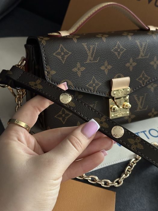 Сумка шкіряна Louis Vuitton Pochette Metis , лв, LV, Jacquemus, coach