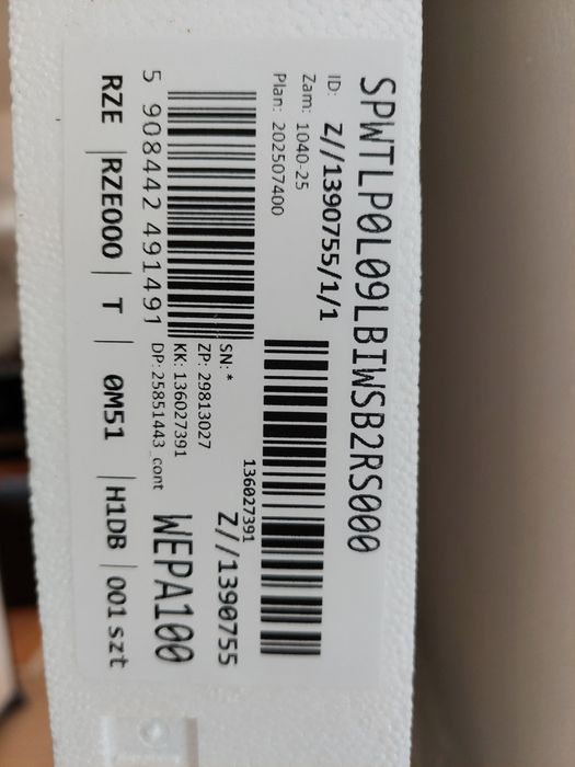 Nowe drzwi 90 Porta Londyn łazienkowe lewe nowe z pocięciem