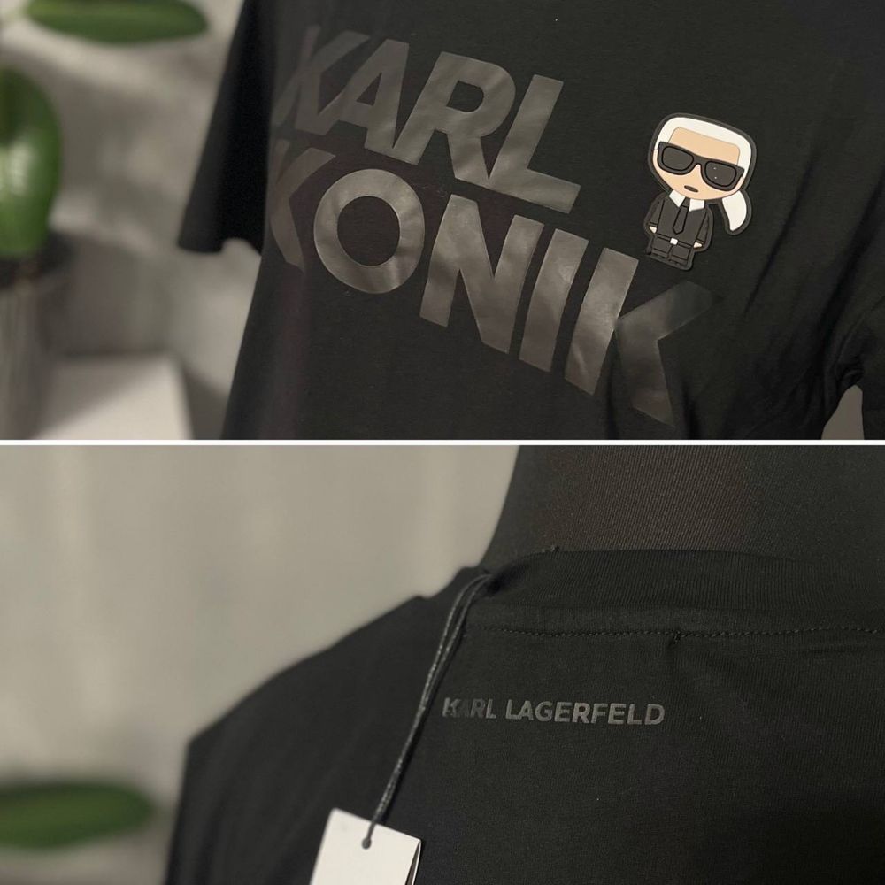 Чоловічі футболки Karl Lagerfeld в наявності біла, чорна L, XL