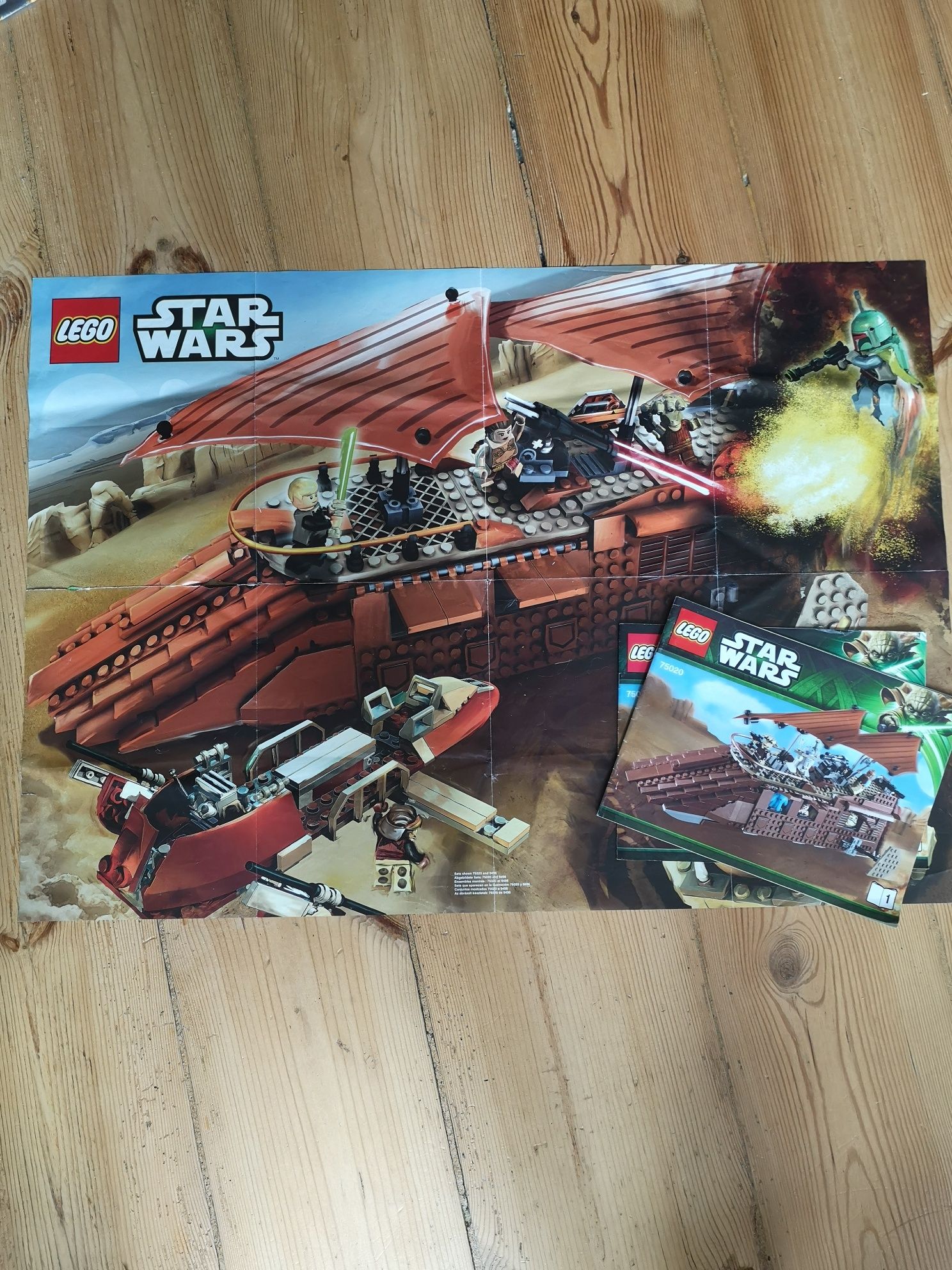 LEGO Star Wars 75020 Gwiezdne wojny Jabba Leia max rebo minifigurki