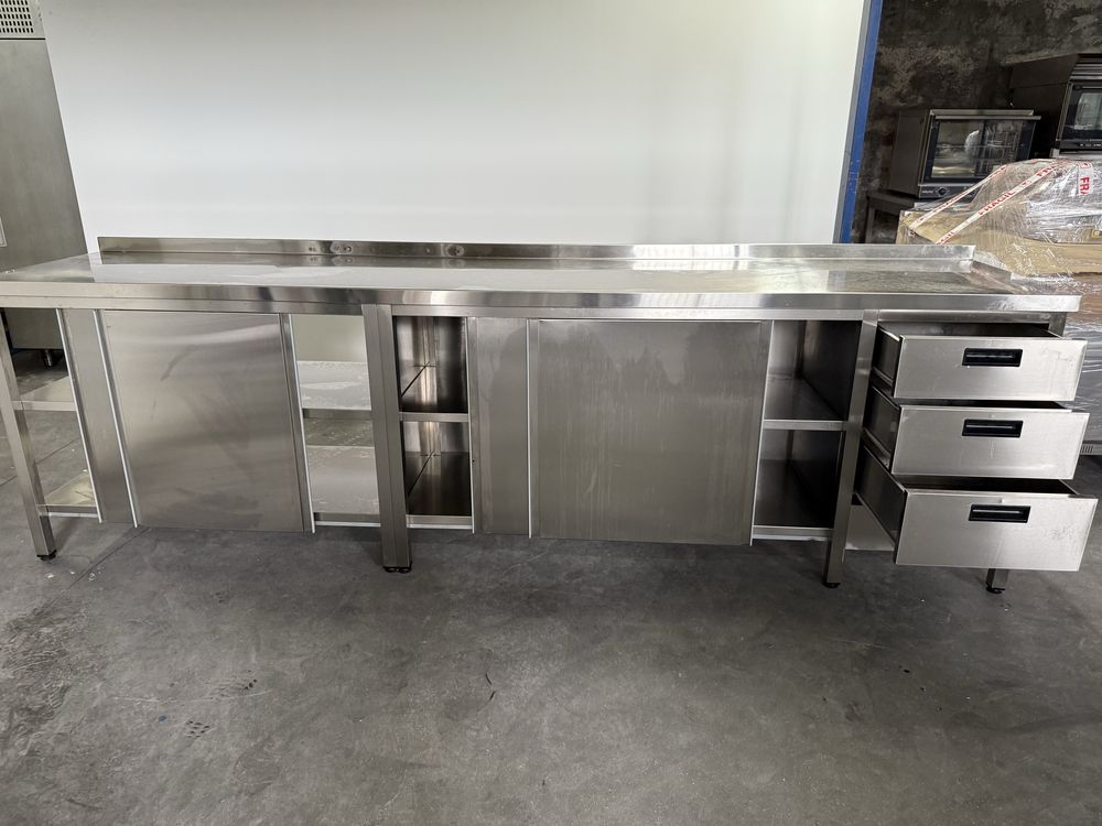 Escaparate em aço inox / bancada /armario /balcao