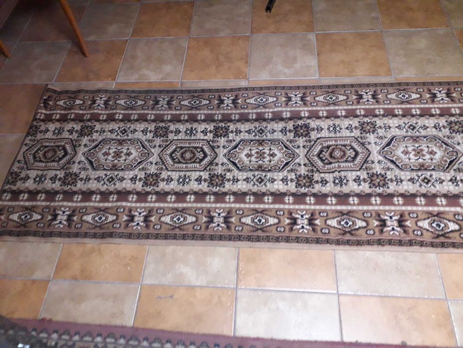 Dywan chodnik brązowy, 326 cm długi!