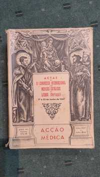 Actas III Congresso Internacional de Médicos Católicos em Lisboa-1947