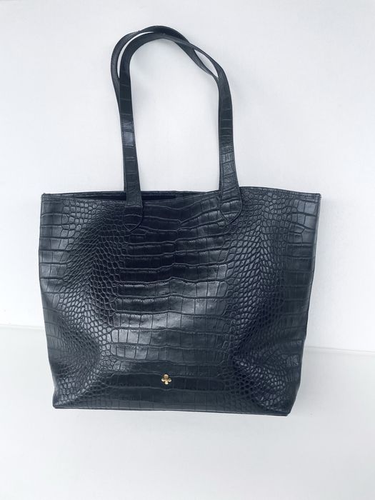 Lilou Duża skórzana torba shopper