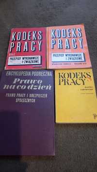 Książki prawnicze PRL: Kodeks pracy Prawo pracy i ubezpieczeń społ.