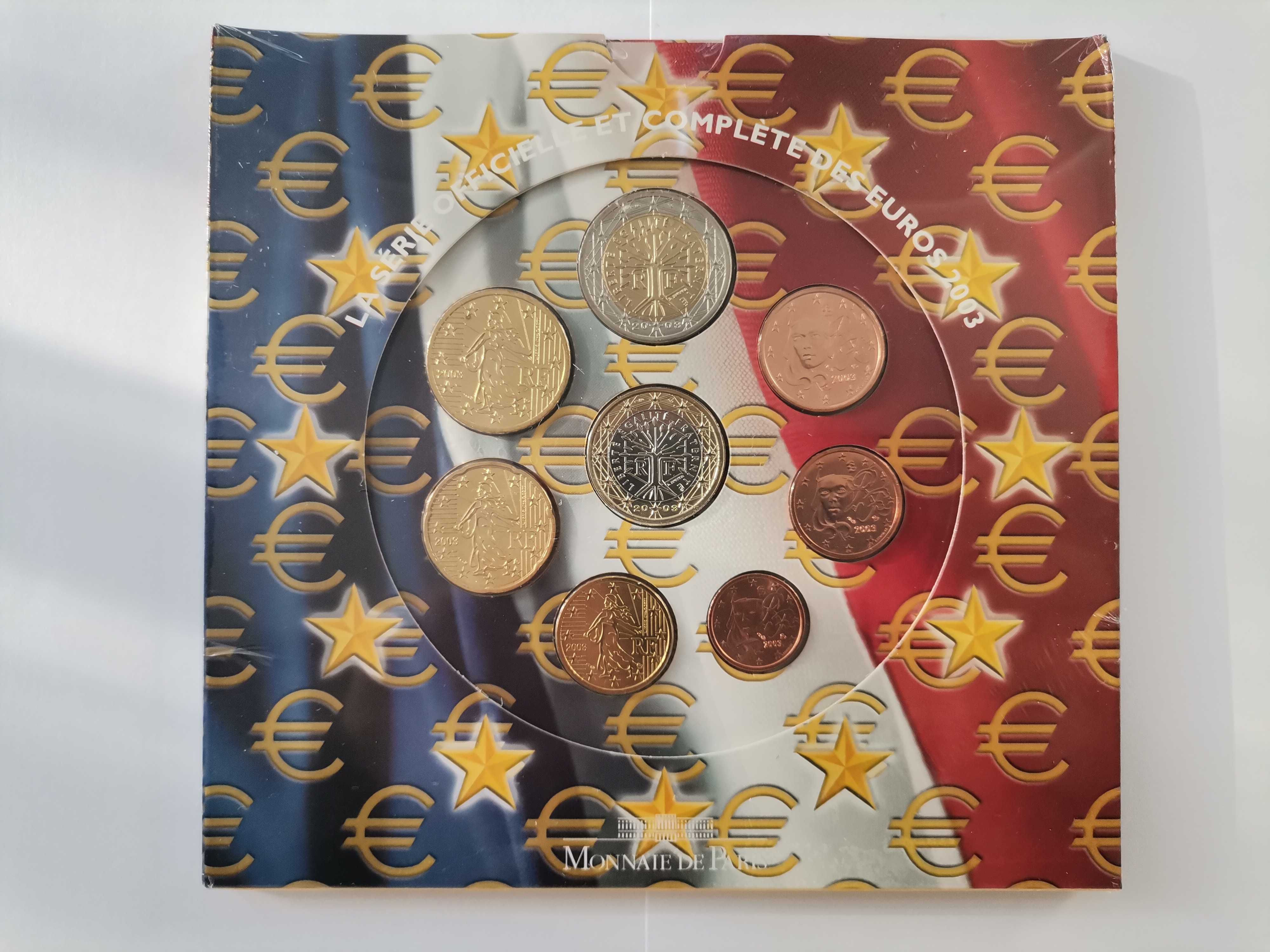 Set Conjunto Euro - França 2003 BNC 1ct até 2 euro