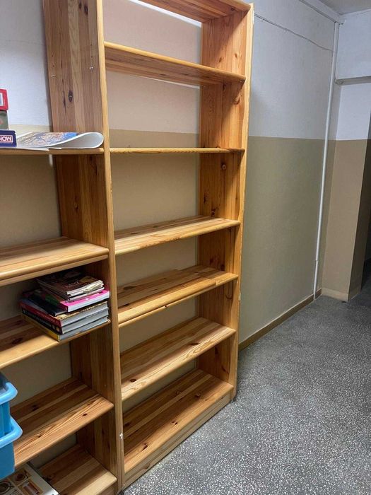 drewniany sosnowy regał (2szt.)