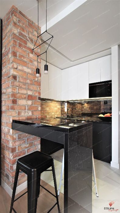 Cegła na Ścianę i Elewacje Cięta Dekoracyjna Płytki Ceglane Lico Cegły