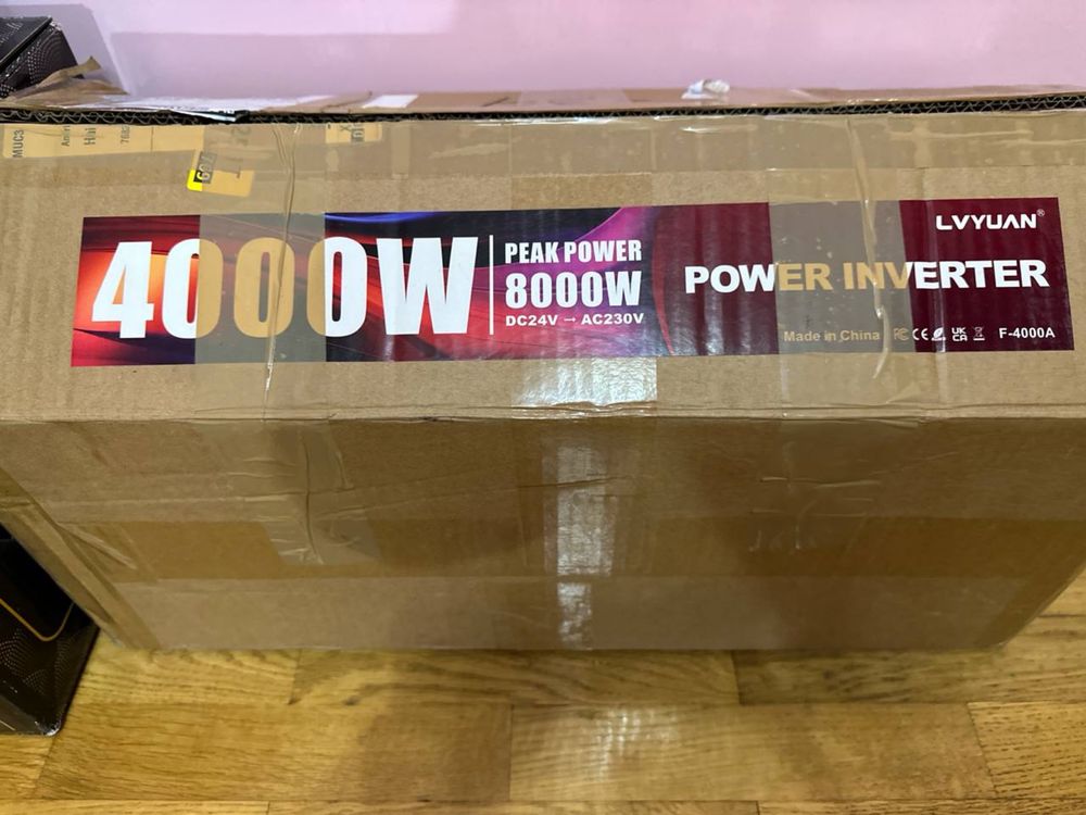 Інвертор живлення DC24V~AC230V 4000W