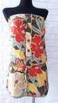 Zara sukienka tunika mini w hawajskie kwiaty boho