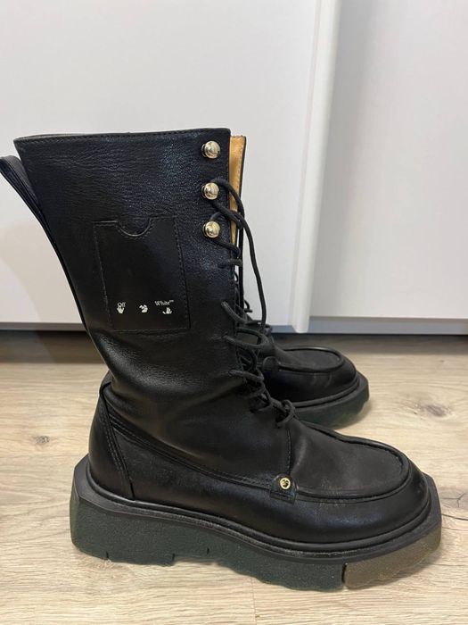 Off-White sponge combat boot Черевики