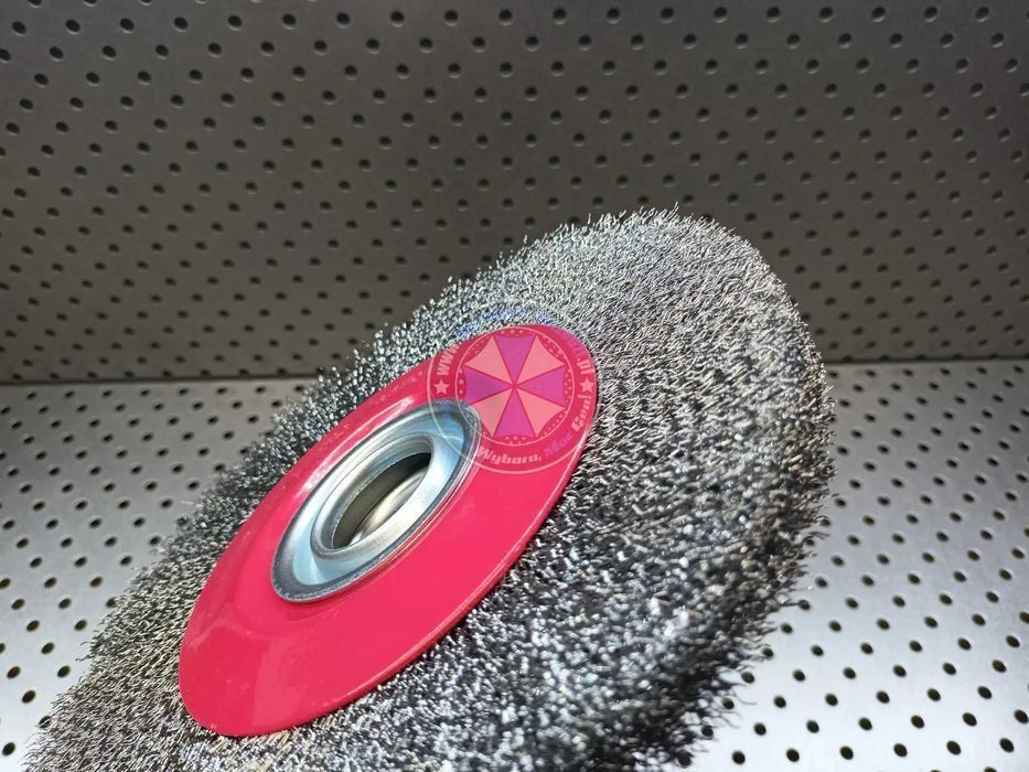 Szczotka Tarczowa 200mm + Redukcje  szczotka druciana 200mm