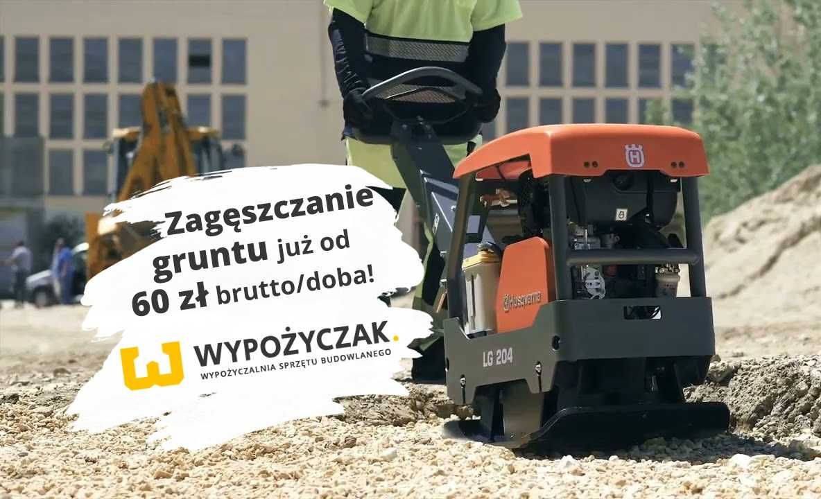 Zagęszczarka płytowa / z rewersem / ubijak / skoczek / stopa - WYNAJEM