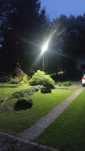 Zestaw Lampa Solarna 2400W + 12 Lampek Solarnych LED do Ogrodu, Podjaz
