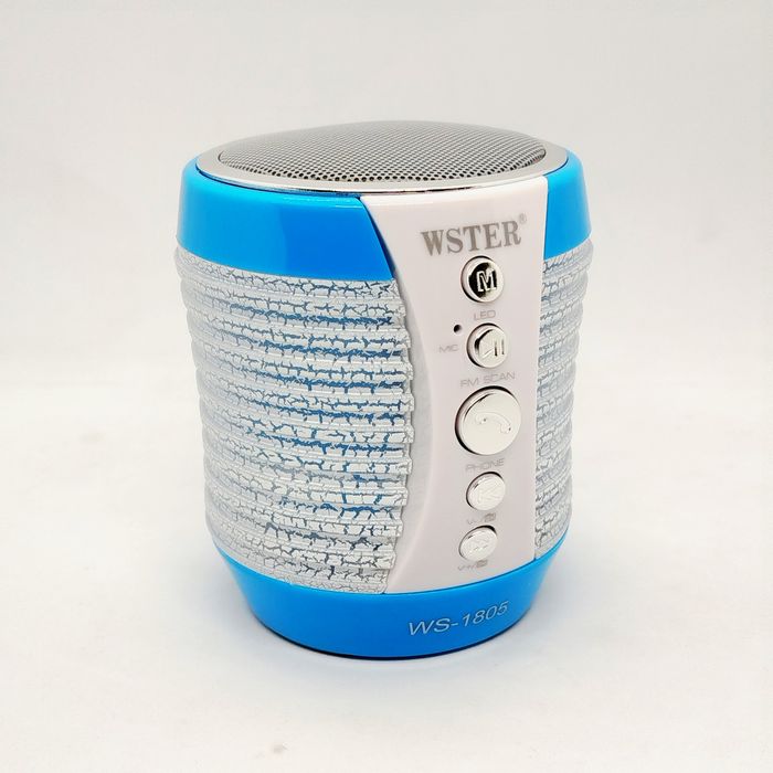 Bluetooth колонка WS-1805 Mini HiFi з підсвіткою, FM, USB, SD, AUX