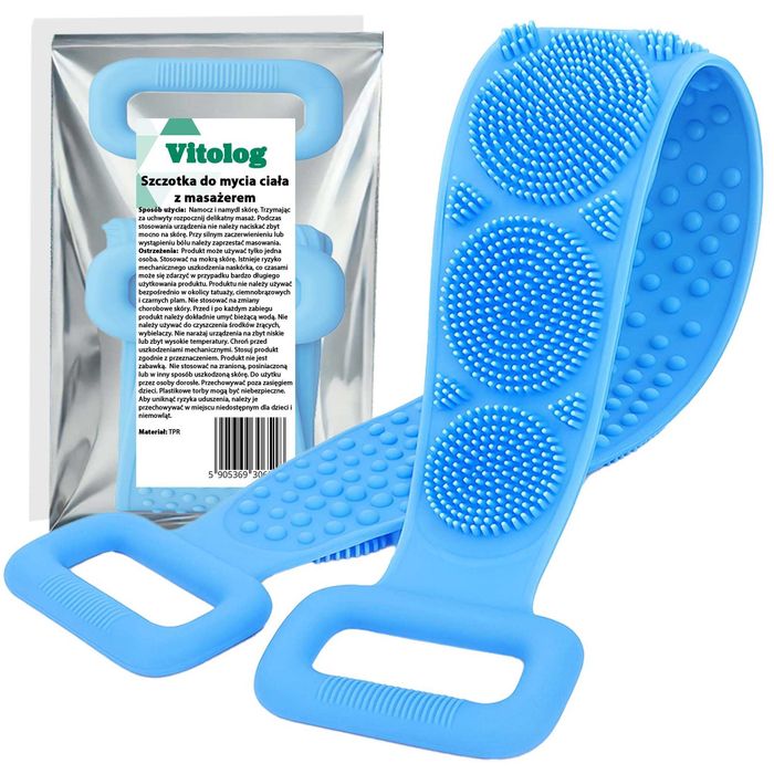 Masażer Pleców Karku Ramion Ud Nóg Szczotka do Masażu Mycia Cellulitu