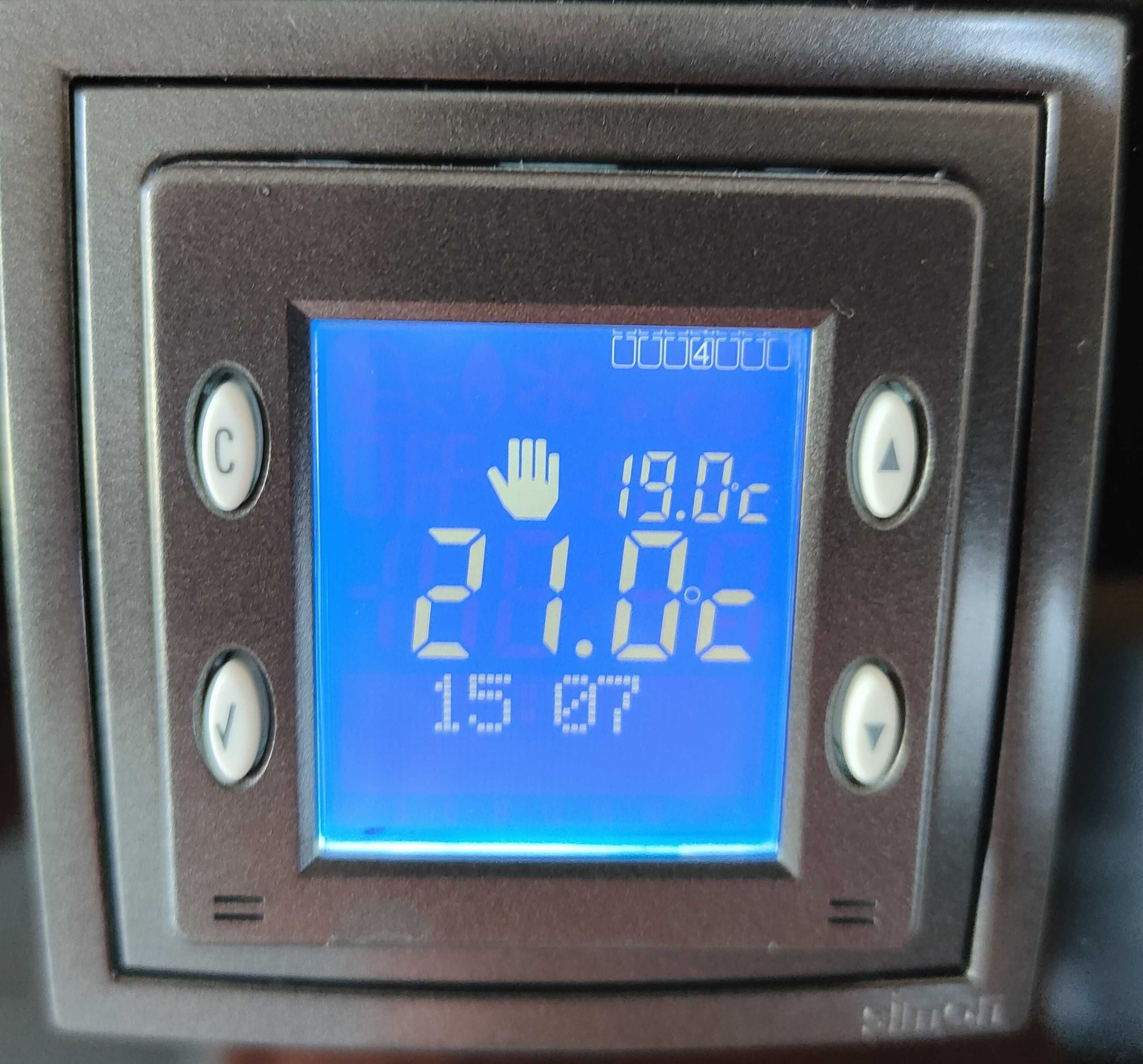 Simon 54 regulator temperatury termostat temperaturowy antracyt