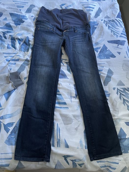 Spodnie jeansowe, ciążowe, H&M Mama