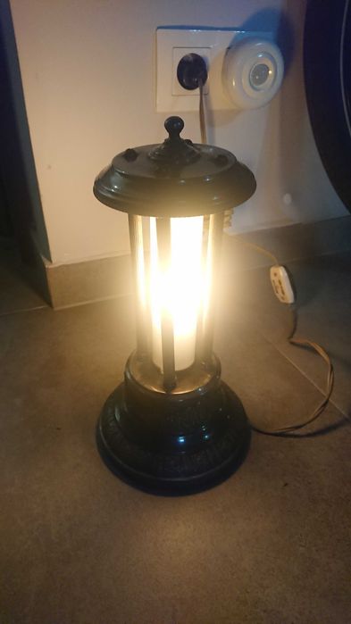 stara kolekcjonerska lampa latarnia sprawna PRL unikat