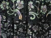 Костюм женский  кружевной ришелье Букет черный/мульти Индонезия Бали