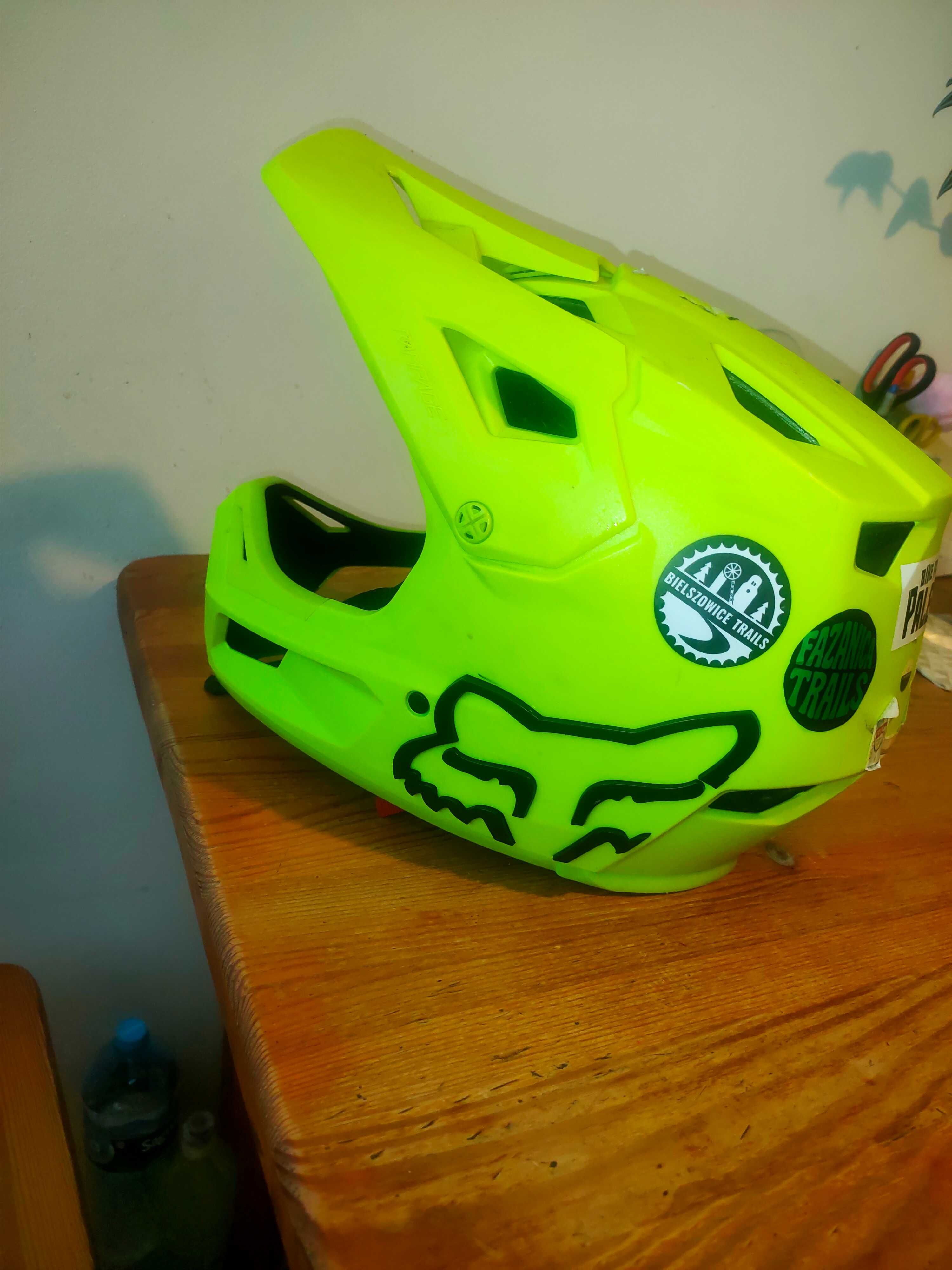 Kask Fox rampage yellow fluo