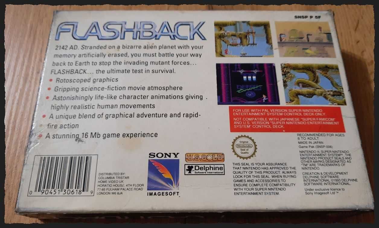 Flashback - SNES - Super Nintendo - Komplet 3xA