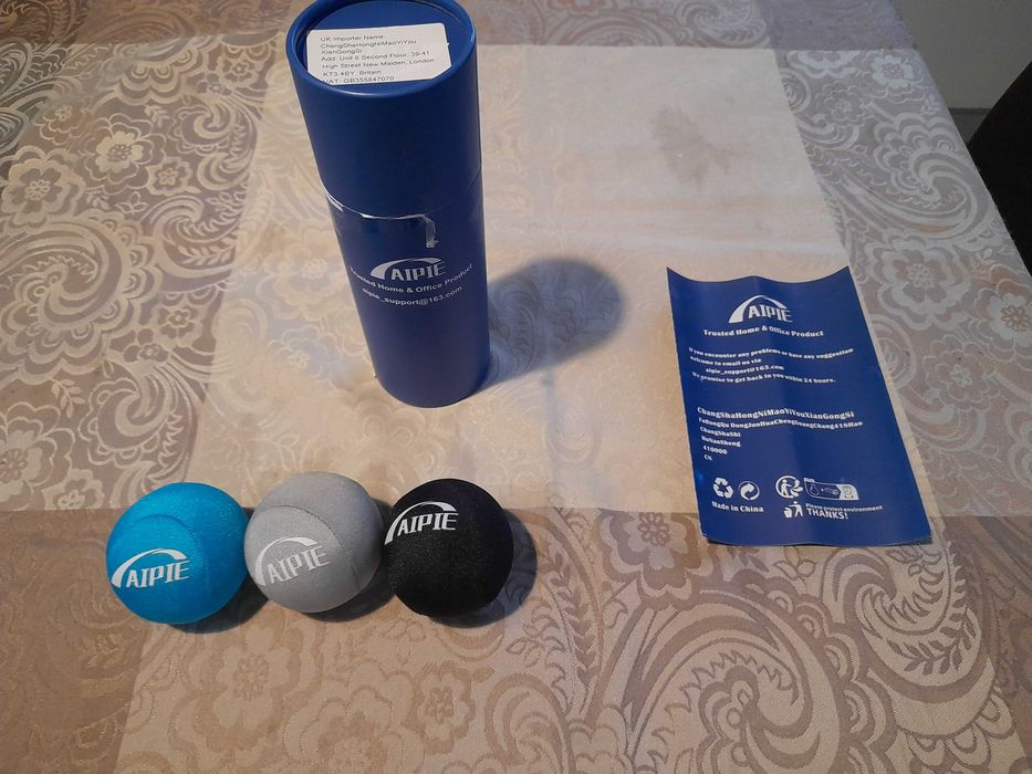 AIPIE Piłka do masażu 3 kulki oporowe (miękkie-średnio-twarde) ok. 6