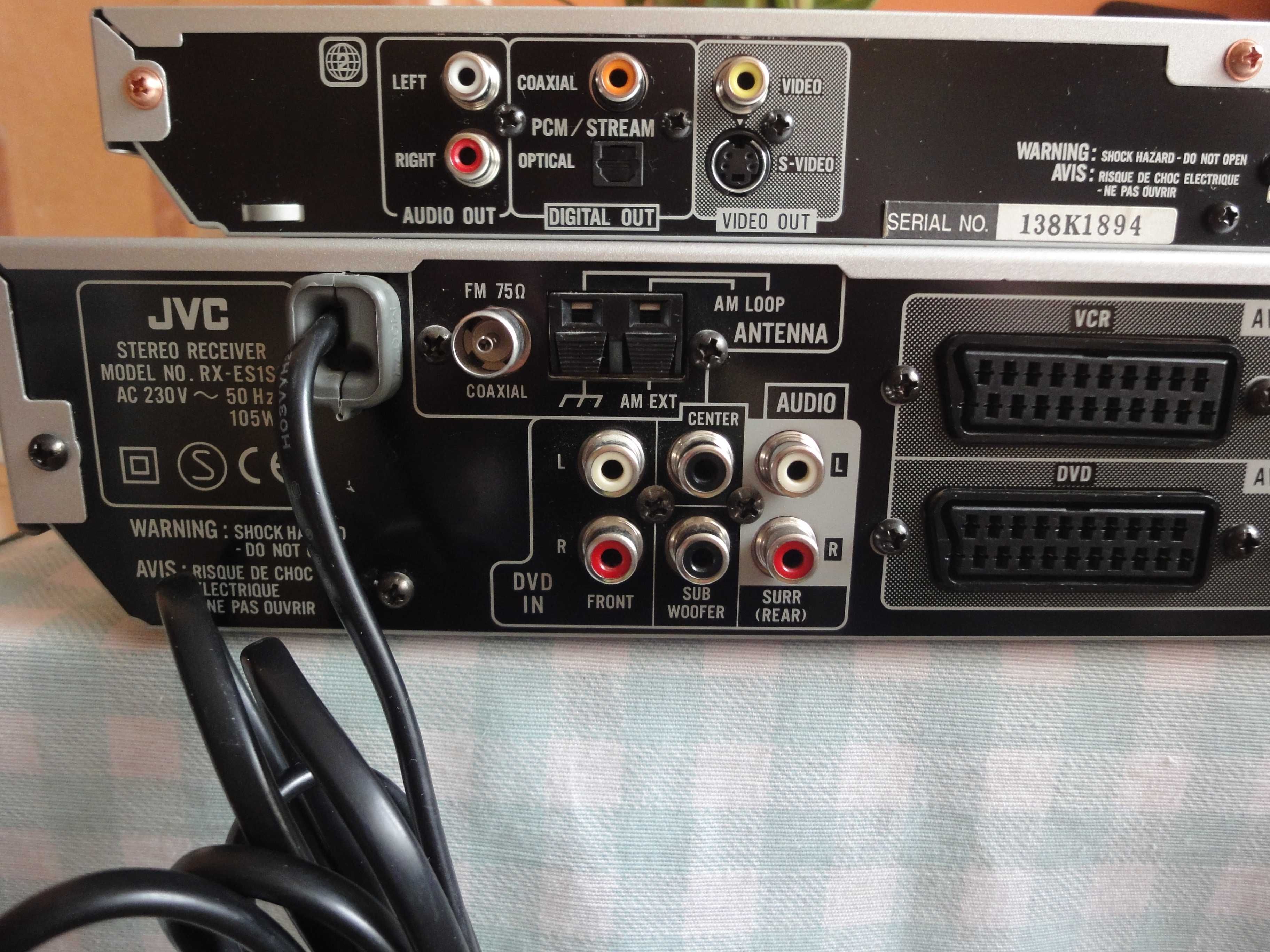 JVC-śliczny-nie ma wejścia na gramofon