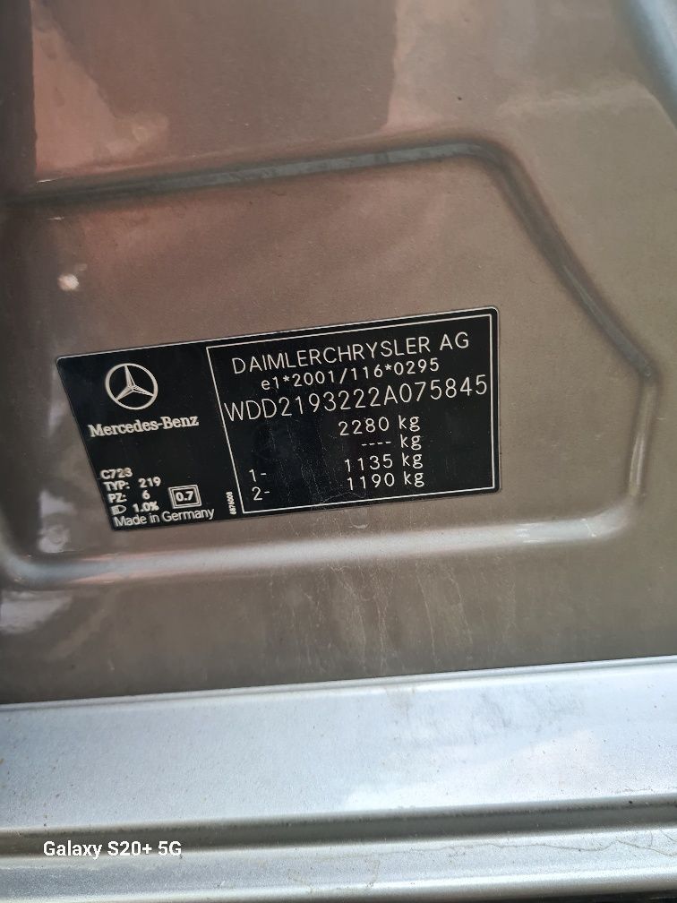 Przód mercedesa cls w219 caly kompletny c723