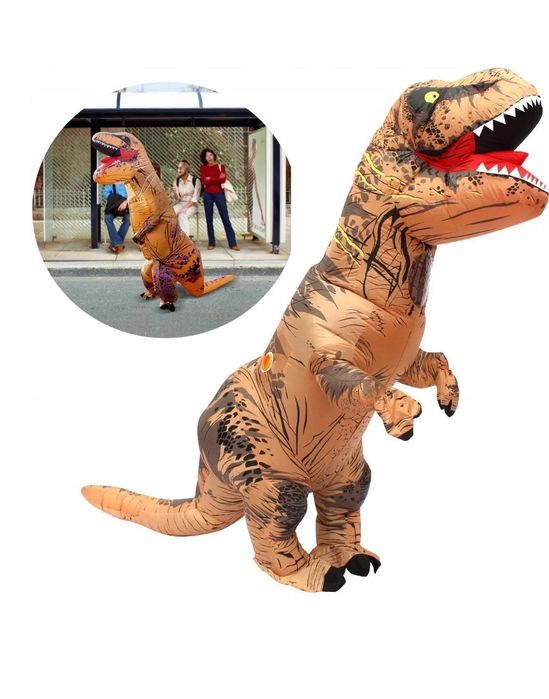 Kostium pompowany Dino Dinozaur dla dzieci 122-164