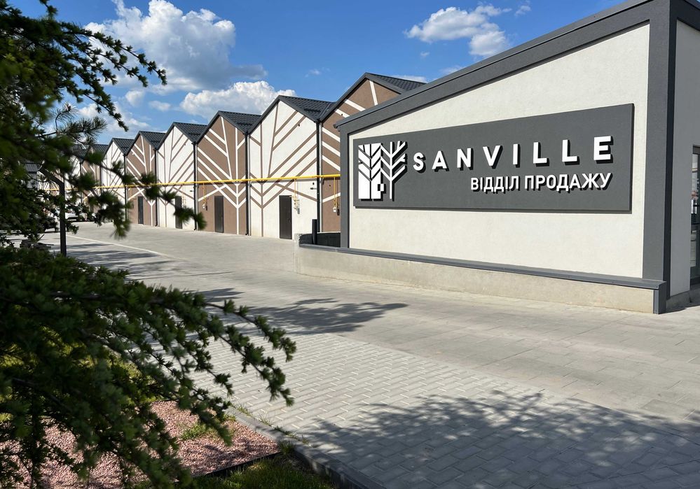 Велика квартира 55 м² із вітальнею та кухнею-їдальнею ЖК Sanville Park