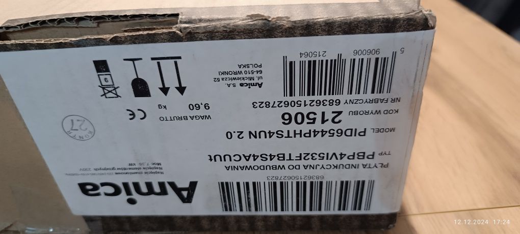Płyta indukcyjna Amica PID6544PHTS4UN 2.0
PID6544PHTS4UN 2.0