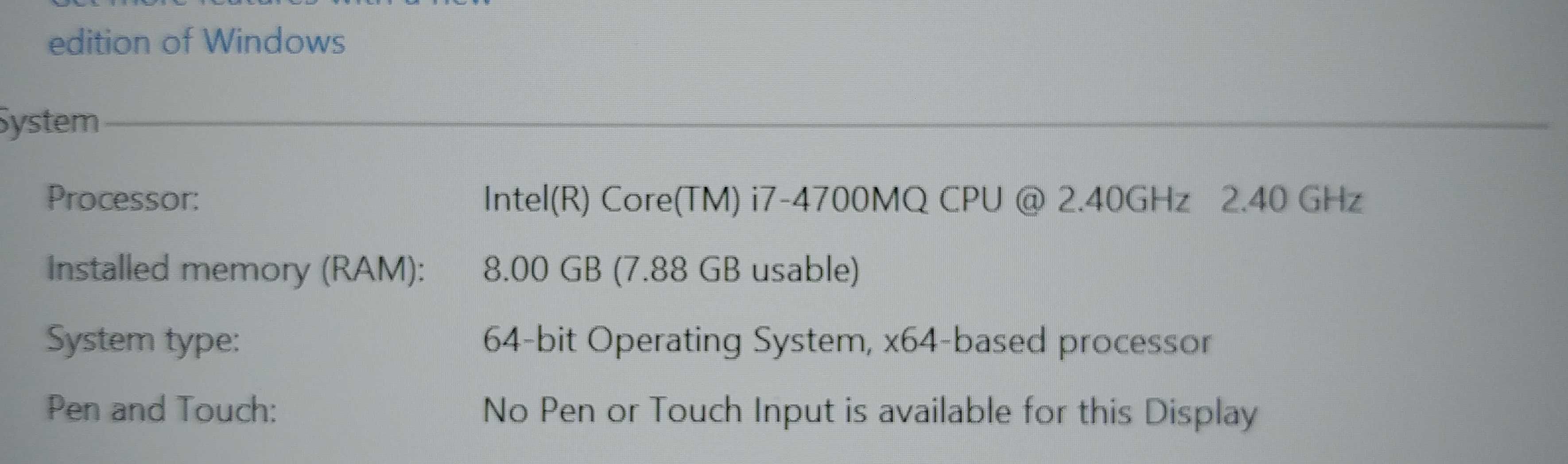 Intel Core i7 4700mq Haswell