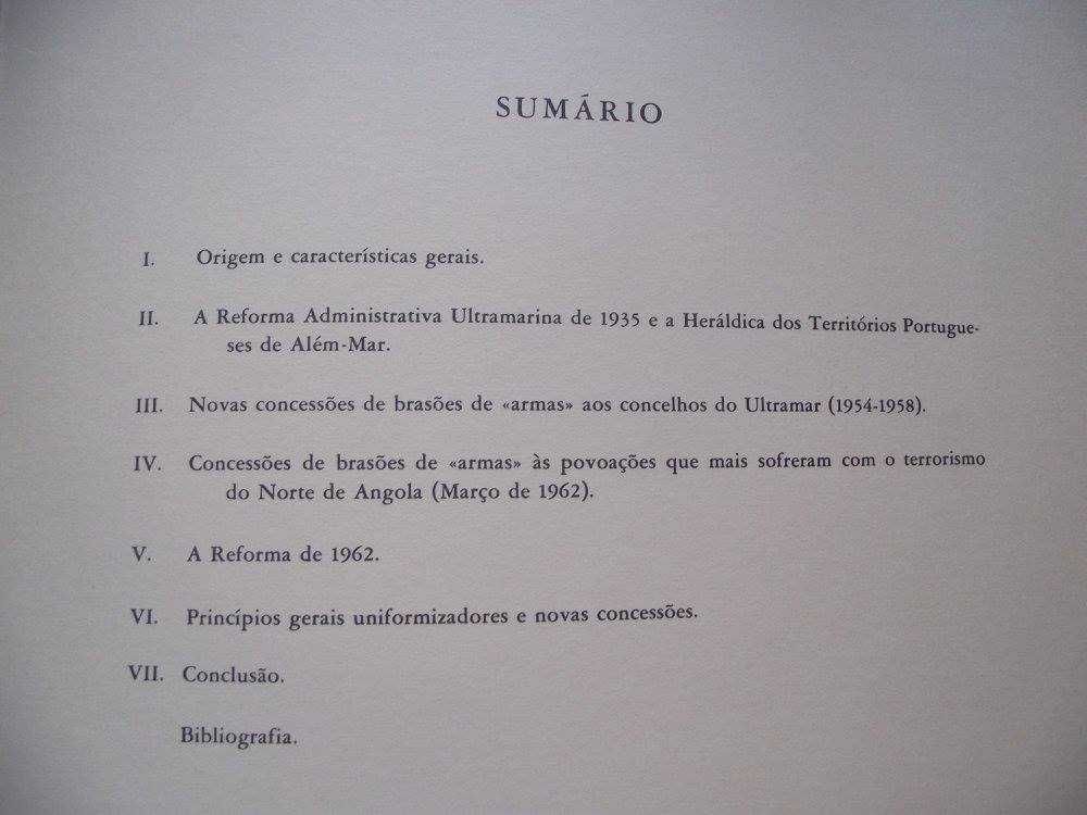 Livro do Armorial do Ultramar Português, F.P. Almeida Langhans, 1966