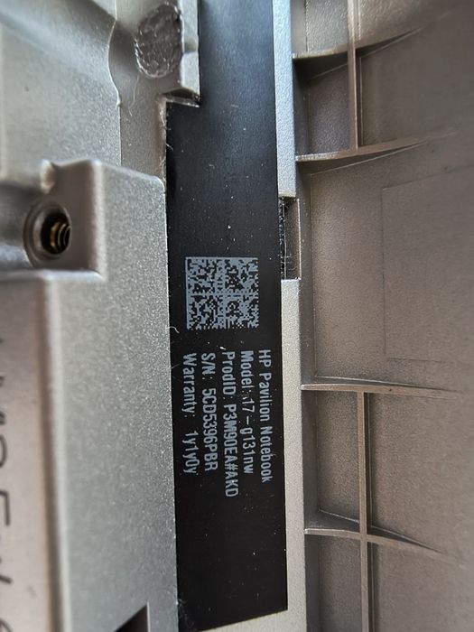 HP Pavilion Notebook model 17-G131NW