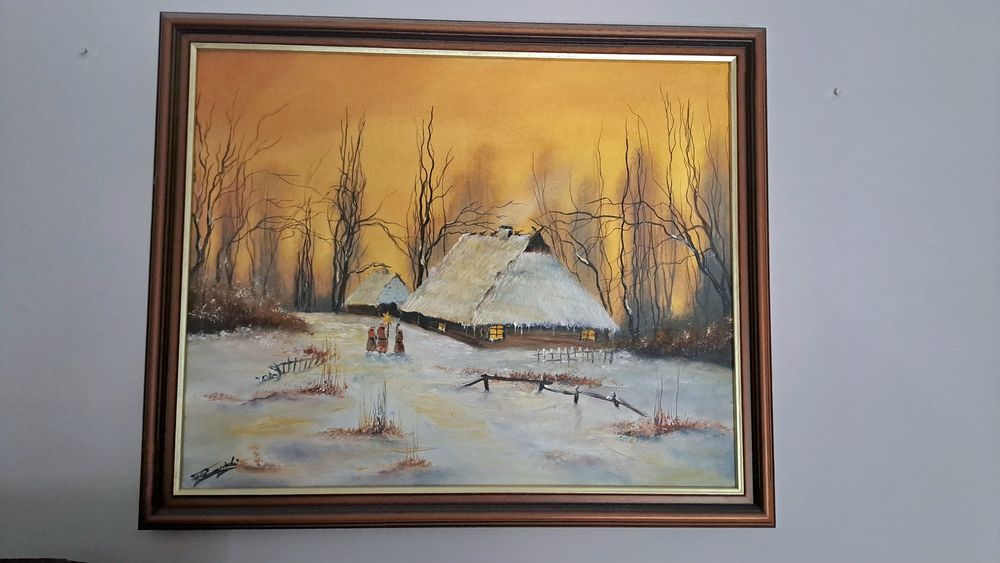 Obraz o tytule Kolędnicy